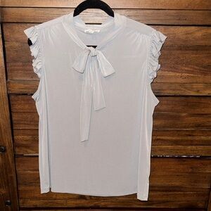 Calvin Klein Light Gray Sleeveless Blouse XL